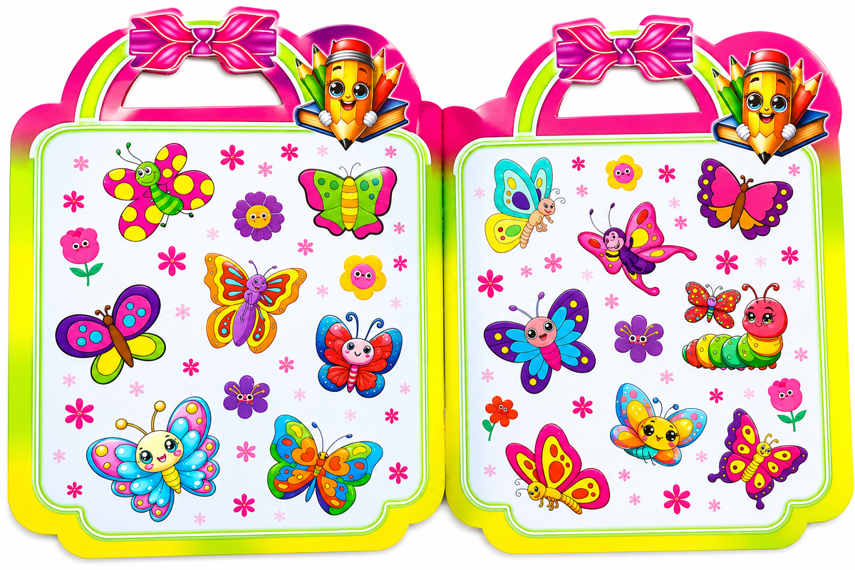 Butterfly Sticker Coloring Book for Kids – Creative & Fun Activity Book