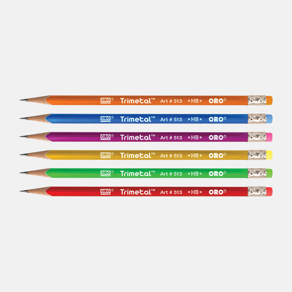 Oro Trimetal Lead Pencils Pack of 12
