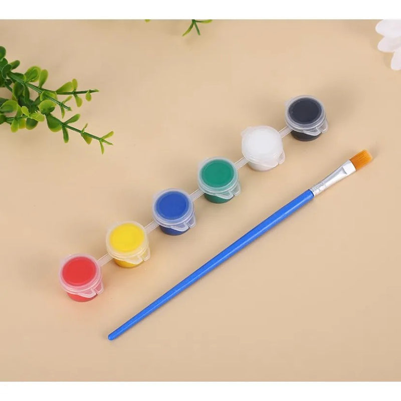 Acrylic Paint Set Waterproof Non Toxic Ceramic DIY Paint with free Brush Kid Painting
