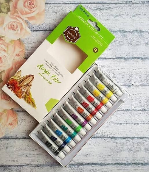 Keep Smiling Acrylic Paints 12ml Pack of 12